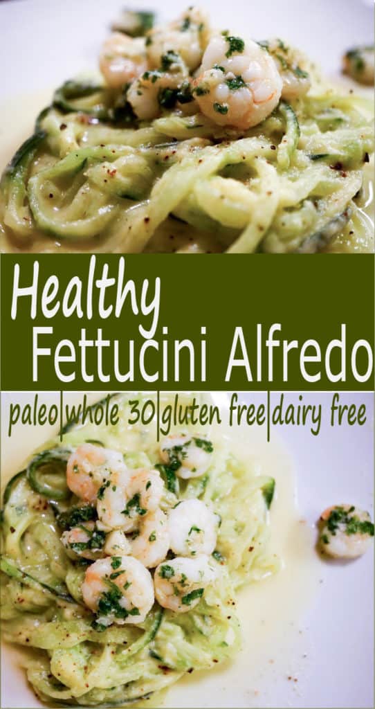 A healthy twist on a favorite: "Fettucini alfredo" ala cukes and cauli recipe uses nourishing bone broth & veggies for gluten free, dairy free pasta dinner