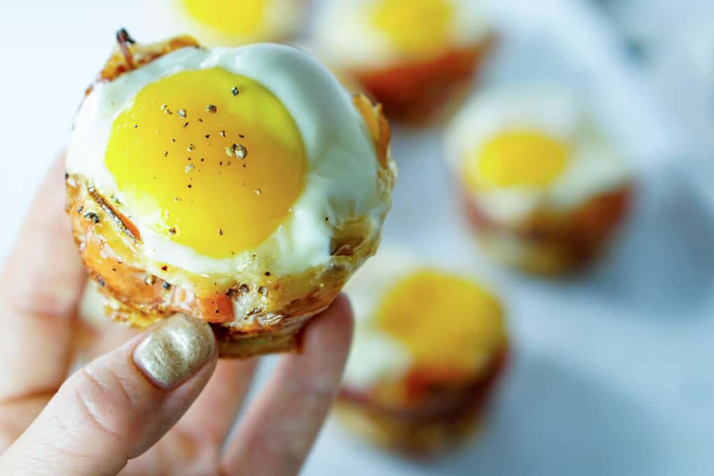 Try this Prosciutto Sweet Potato Breakfast Nests recipe for a quick on-the-go breakfast that leaves you feeling full and energized all morning long!