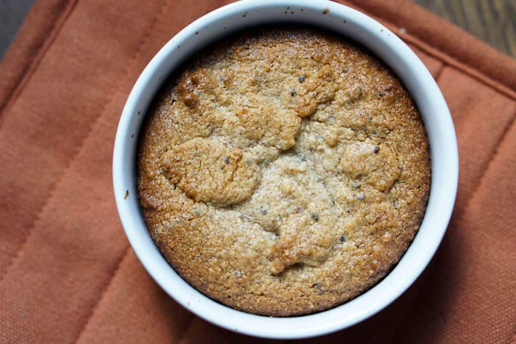 Sometimes you need a personal cake, so you make this Easy Single Serving Paleo Lemon Almond Cake and don't even feel bad - sugar, dairy, grain & gluten free