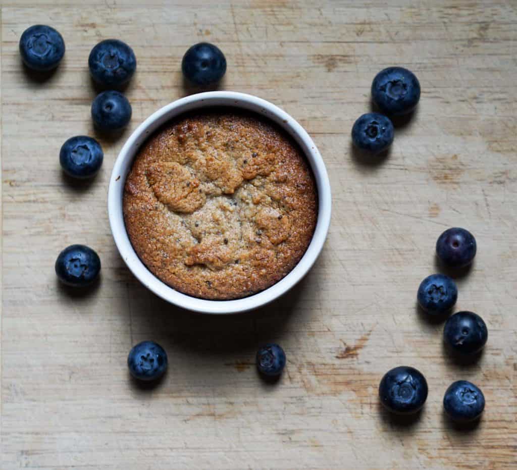Sometimes you need a personal cake, so you make this Easy Single Serving Paleo Lemon Almond Cake and don't even feel bad - sugar, dairy, grain & gluten free
