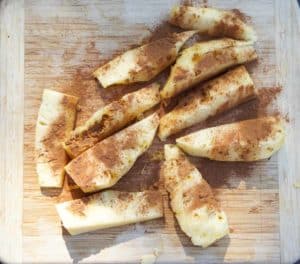 A healthy paleo BBQ option, this grilled pineapple skewers with cinnamon recipe has two ingredients: pineapple and cinnamon. Bring simple back to the backyard BBQ.