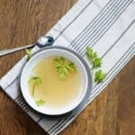 Simple bone broth, made at home with minutes of active time. Have 5 minutes? you can make bone broth from scratch