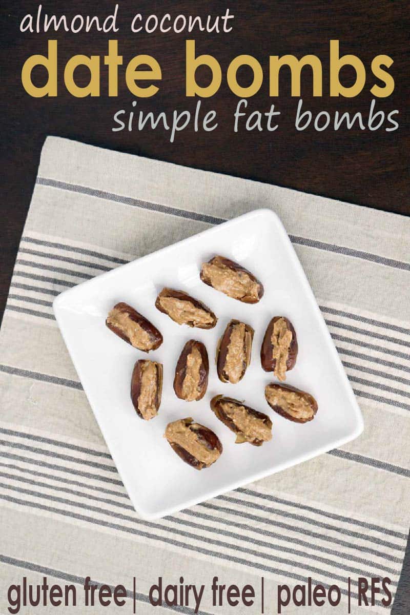 Almond coconut date bombs are a simple fat bomb that's high protein, high fat, and low carb. Great for the 3 pm slump to keep you nourished, balance blood sugars and regulate your hunger signals.