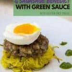 How to cook spaghetti squash & sausage benedict