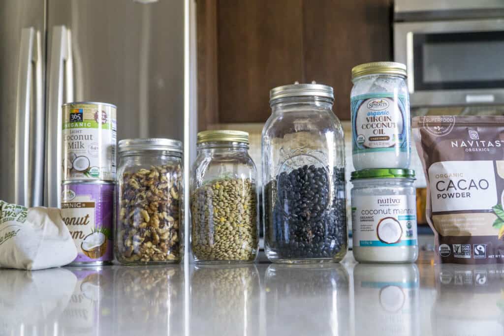 Pantry Staples: Beans, coconut oil and cream