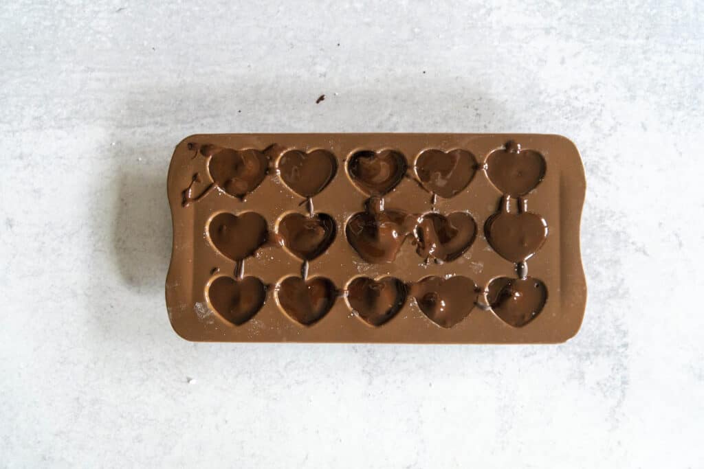 Chocolate Coconut Butter Cups in molds