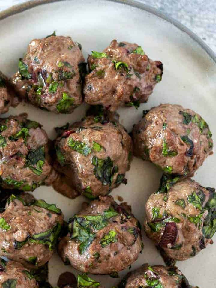 bison meatballs