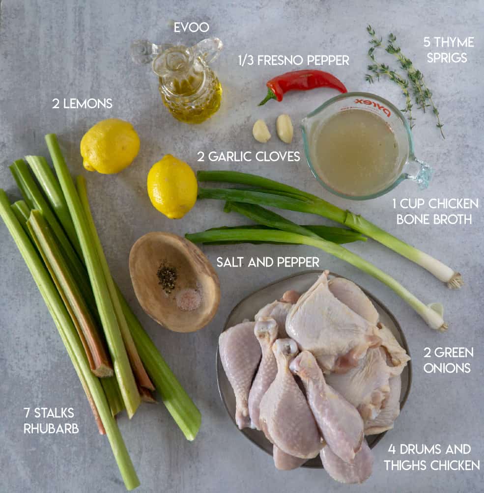 Rhubarb Chicken Ingredients